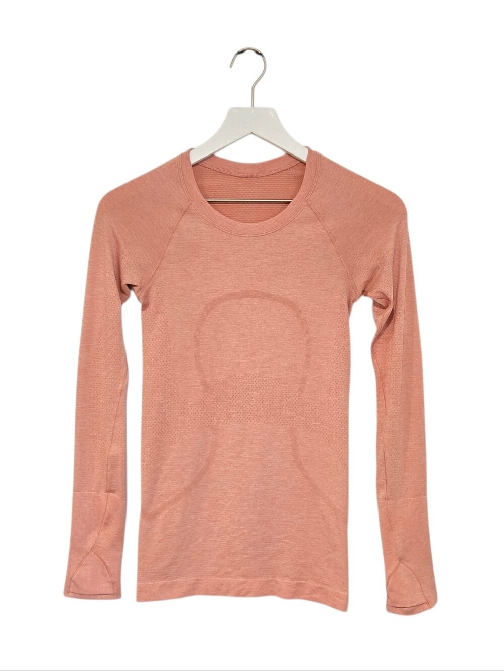Lululemon Swiftly Tech Long Sleeve Shirt Pink Seamless Top Size 2